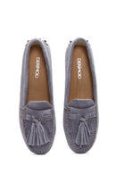 Women's Leather Suede Tassel Loafer | Derimod Women's Leather Suede Tassel Loafer | Derimod