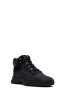 Men's Black Lace-Up Leather Casual Boots | Derimod Men's Black Lace-Up Leather Casual Boots | Derimod