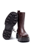 Women's Leather Zippered Long Boots | Derimod Women's Leather Zippered Long Boots | Derimod