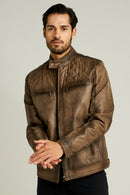 Adrian Men's Leather Jacket | Derimod Adrian Men's Leather Jacket | Derimod
