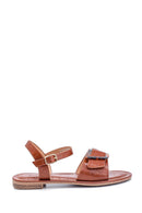 Kadın Kroko Baskılı Casual Sandalet | Derimod Kadın Kroko Baskılı Casual Sandalet | Derimod