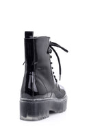 Women's Transparent Sole Patent Leather Boots | Derimod Women's Transparent Sole Patent Leather Boots | Derimod