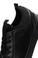 Men's Black Leather Sneaker | Derimod Men's Black Leather Sneaker | Derimod