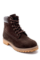 Men's Darkwood Nubuck Boots | Derimod Men's Darkwood Nubuck Boots | Derimod