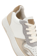 Women's Gold Leather Sneaker | Derimod Women's Gold Leather Sneaker | Derimod
