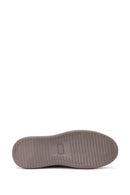 Erkek Vizon Bağcıklı Nubuk Deri Sneaker | Derimod Erkek Vizon Bağcıklı Nubuk Deri Sneaker | Derimod