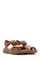 Kadın Taba Deri Comfort Sandalet | Derimod Kadın Taba Deri Comfort Sandalet | Derimod