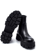 Women's Leather Zippered High Heel Boots | Derimod Women's Leather Zippered High Heel Boots | Derimod
