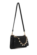 Woman Black Long-Strap Printed Clutch Bag | Derimod Woman Black Long-Strap Printed Clutch Bag | Derimod