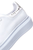 Kadın Beyaz Taşlı Kalın Tabanlı Sneaker | Derimod Kadın Beyaz Taşlı Kalın Tabanlı Sneaker | Derimod