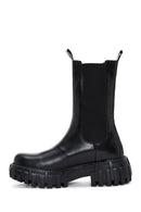 Women's Black Leather Chelsea Boots | Derimod Women's Black Leather Chelsea Boots | Derimod