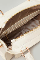 Ecru Women's Leather Handbag | Derimod Ecru Women's Leather Handbag | Derimod