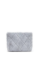 Women's Gray Plush Shoulder Bag | Derimod Women's Gray Plush Shoulder Bag | Derimod