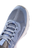 Kadın Mavi Bağcıklı Kalın Tabanlı Kumaş Sneaker | Derimod Kadın Mavi Bağcıklı Kalın Tabanlı Kumaş Sneaker | Derimod