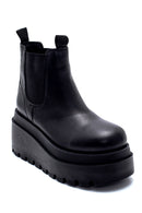 Women's Leather Thick Soled Chelsea Boots | Derimod Women's Leather Thick Soled Chelsea Boots | Derimod
