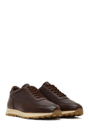 Erkek Kahverengi Bağcıklı Deri Casual Sneaker | Derimod Erkek Kahverengi Bağcıklı Deri Casual Sneaker | Derimod