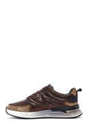 Men's Brown Lace-Up Leather Sneaker | Derimod Men's Brown Lace-Up Leather Sneaker | Derimod