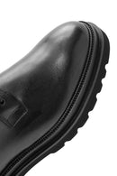 Men's Black Lace-Up Zipper Detailed Leather Casual Boots | Derimod Men's Black Lace-Up Zipper Detailed Leather Casual Boots | Derimod