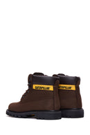Caterpillar Women's Brown Nubuck Leather Colorado Boots | Derimod Caterpillar Women's Brown Nubuck Leather Colorado Boots | Derimod