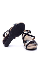 Women's Wedge Heeled Suede Sandals | Derimod Women's Wedge Heeled Suede Sandals | Derimod