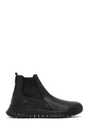 Men's Black Thick-Soled Leather Chelsea Boot | Derimod Men's Black Thick-Soled Leather Chelsea Boot | Derimod