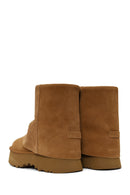 Woman Camel Thick-Soled Suede Teddy Boots | Derimod Woman Camel Thick-Soled Suede Teddy Boots | Derimod