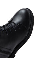 Women's Black Leather Zippered Boots | Derimod Women's Black Leather Zippered Boots | Derimod