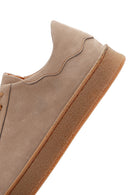 Erkek Bej Nubuk Deri Sneaker | Derimod Erkek Bej Nubuk Deri Sneaker | Derimod