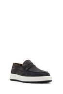 Erkek Gri Süet Deri Casual Loafer | Derimod Erkek Gri Süet Deri Casual Loafer | Derimod
