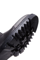 Men's Black Leather Boots Flat Boots | Derimod Men's Black Leather Boots Flat Boots | Derimod