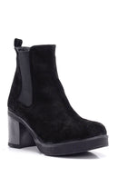 Women's Suede Heeled Boots | Derimod Women's Suede Heeled Boots | Derimod