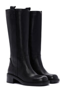 Women's Black Leather Boots | Derimod Women's Black Leather Boots | Derimod