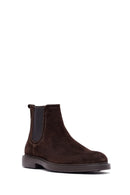 Men's Brown Suede Leather Chelsea Boots | Derimod Men's Brown Suede Leather Chelsea Boots | Derimod