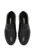 Men's Black Leather Casual Loafer | Derimod Men's Black Leather Casual Loafer | Derimod