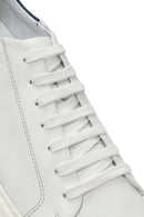 Erkek Beyaz Bağcıklı Deri Sneaker | Derimod Erkek Beyaz Bağcıklı Deri Sneaker | Derimod