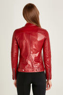 Mystery Women's Leather Jacket | Derimod Mystery Women's Leather Jacket | Derimod