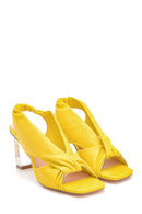 Women's Transparent Heel Detailed Sandals | Derimod Women's Transparent Heel Detailed Sandals | Derimod