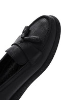Kadın Siyah Püsküllü Deri Comfort Loafer | Derimod Kadın Siyah Püsküllü Deri Comfort Loafer | Derimod
