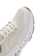 Derimod Zero Women's Cream Laced Fabric Sneakers | Derimod Derimod Zero Women's Cream Laced Fabric Sneakers | Derimod