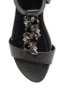Women's Stone Wedge Sandals | Derimod Women's Stone Wedge Sandals | Derimod