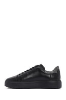 Men's Black Lace-up Leather Sneaker | Derimod Men's Black Lace-up Leather Sneaker | Derimod