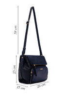 Women's Navy Blue Long Strap Crossbody Bag | Derimod Women's Navy Blue Long Strap Crossbody Bag | Derimod