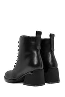 Women's Black Zippered Chunky Heel Boots | Derimod Women's Black Zippered Chunky Heel Boots | Derimod