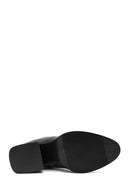 Women's Black Zippered Chunky Heel Boots | Derimod Women's Black Zippered Chunky Heel Boots | Derimod
