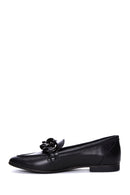 Women's Black Leather Loafer | Derimod Women's Black Leather Loafer | Derimod