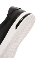 Men's Black Lace-up Leather Sneaker | Derimod Men's Black Lace-up Leather Sneaker | Derimod