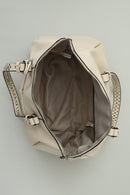 Cream Women's Shoulder Bag with Staple Detail | Derimod Cream Women's Shoulder Bag with Staple Detail | Derimod