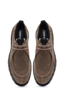 Men's Mink Lace-Up Thick-Soled Suede Leather Casual Shoes | Derimod Men's Mink Lace-Up Thick-Soled Suede Leather Casual Shoes | Derimod
