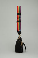 Black Fabric Women's Crossbody Bag | Derimod Black Fabric Women's Crossbody Bag | Derimod
