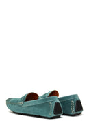 Men's Blue Suede Leather Casual Loafer | Derimod Men's Blue Suede Leather Casual Loafer | Derimod